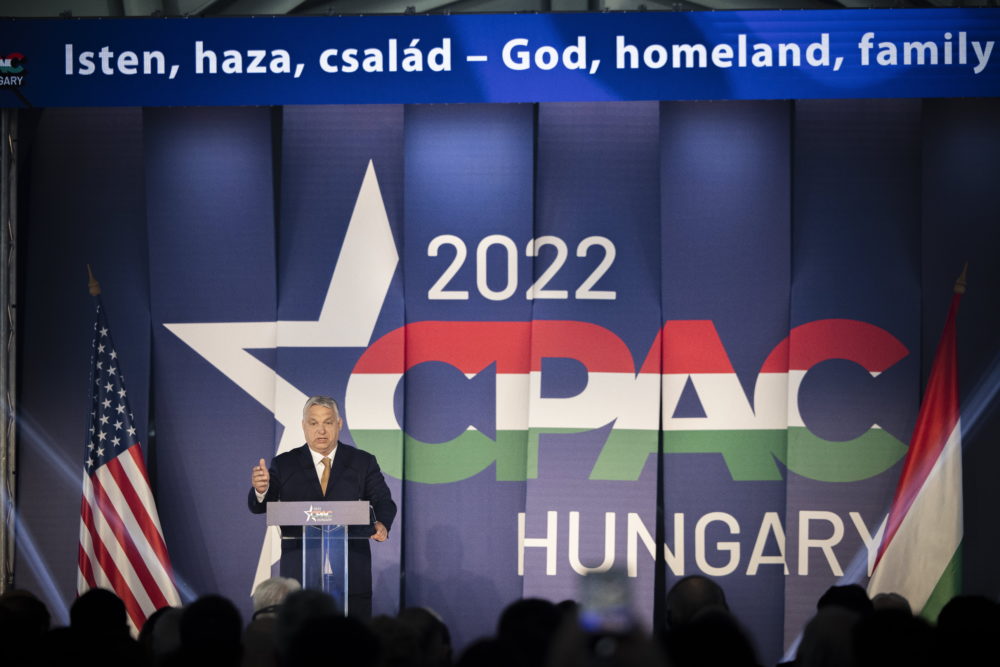 Orbán Viktor nyitóbeszédet mond az amerikai CPAC konferencián