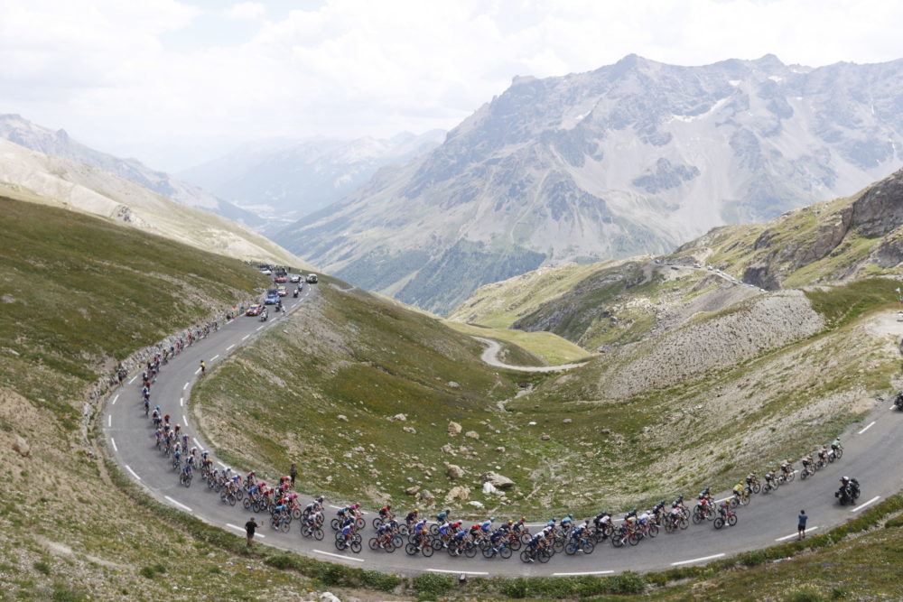 A Tour de France Briancon és Alpe d'Huez közötti szakasza