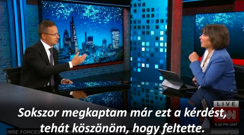 Szijjártó Péter a CNN-nek: Egyhamar nem ér véget az orosz-ukrán háború