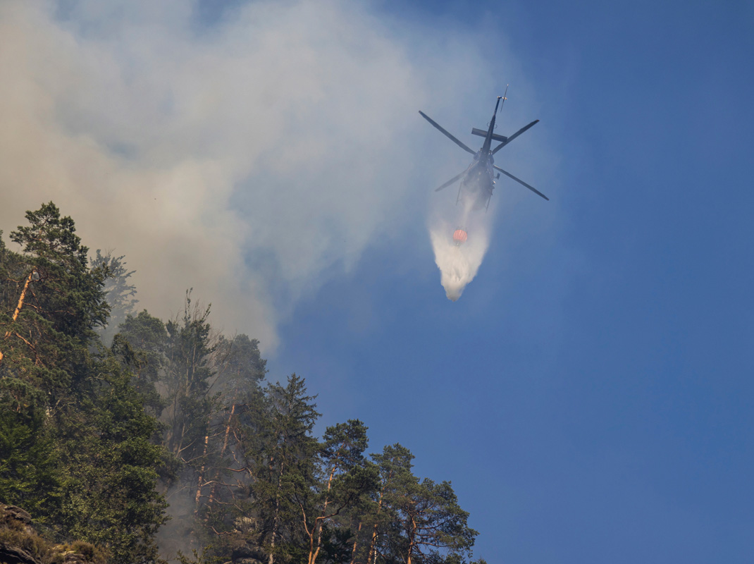 Erdőtűz Csehországban is