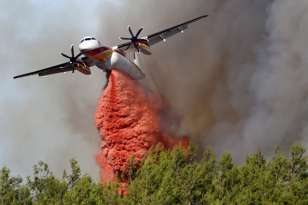 Erdőtűz Franciaországban