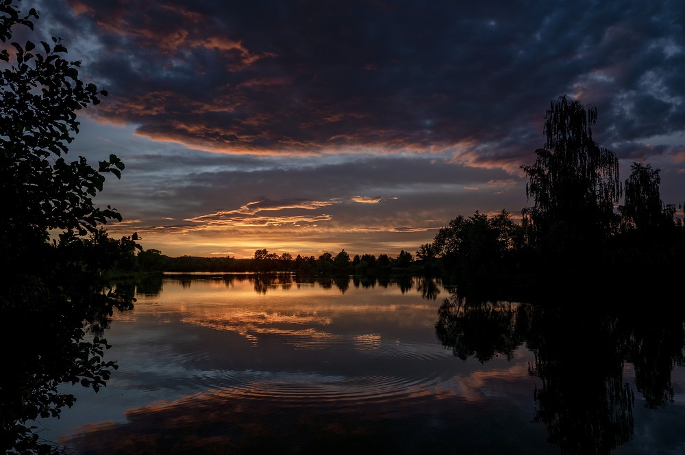 Naplemente a Maconkai-víztározónál