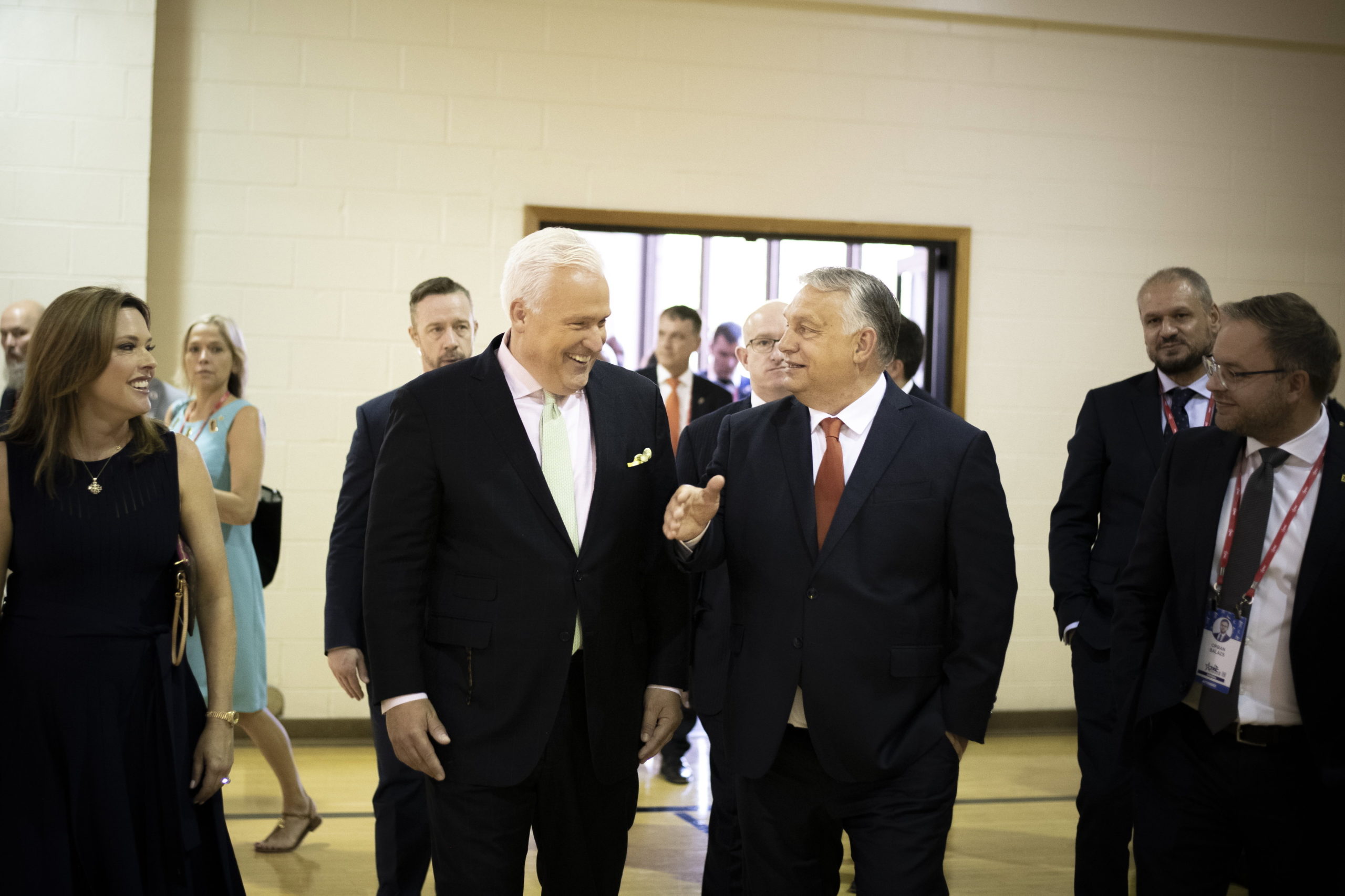 Orbán Viktor a CPAC helyszínén