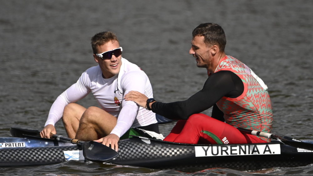 Kopasz Bálint aranyérmes kajak egyes 1000 méteren