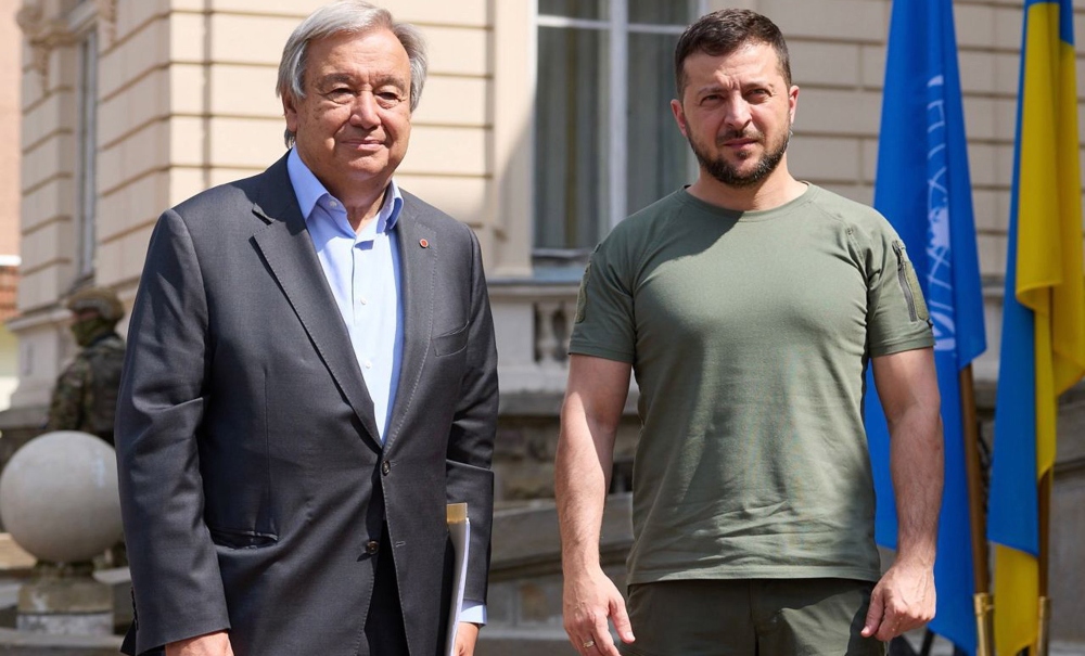 Zelenszkij a gabonaexportról is tárgyalt az ENSZ-főtitkárral