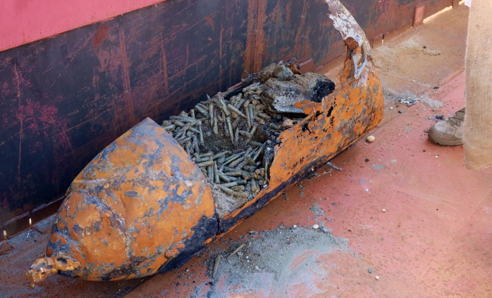 Második világháborús lőszerutánpótlás-konténerek kerültek elő a Dunából