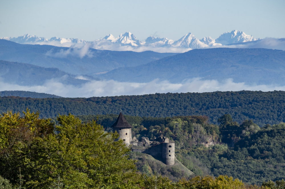 A Magas-Tátra Salgótarján közeléből fotózva