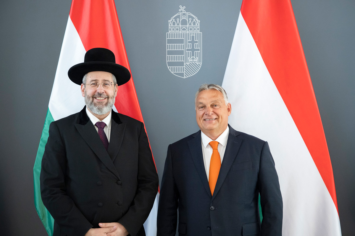 Orbán Viktor az izraeli főrabbit fogadta a Karmelitában
