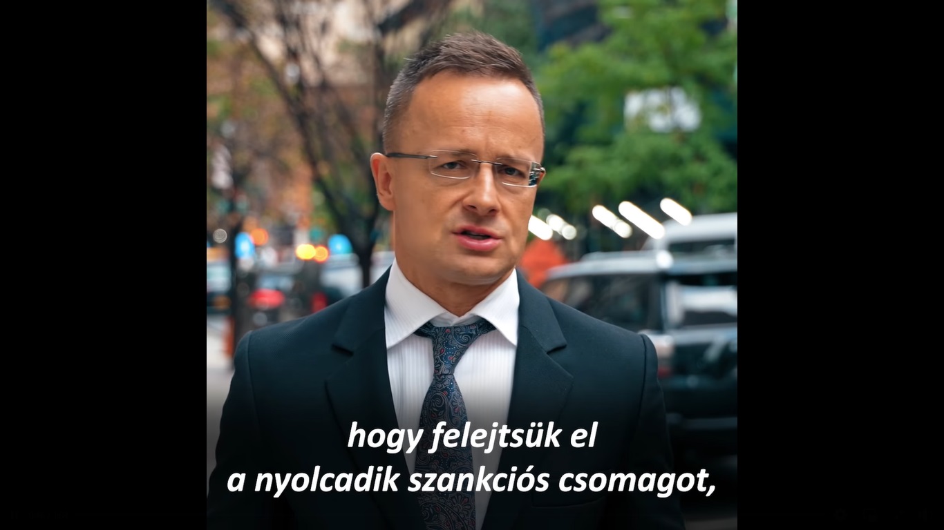 Szijjártó Péter: Felejtsük el a nyolcadik szankciós csomagot!