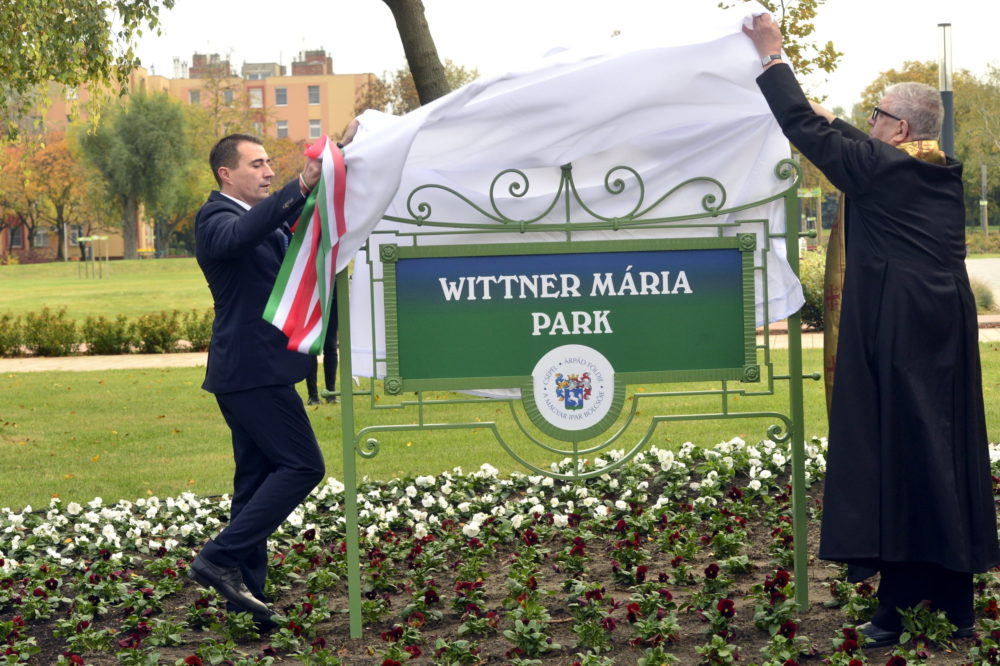 Felavatták a Wittner Mária parkot Csepelen