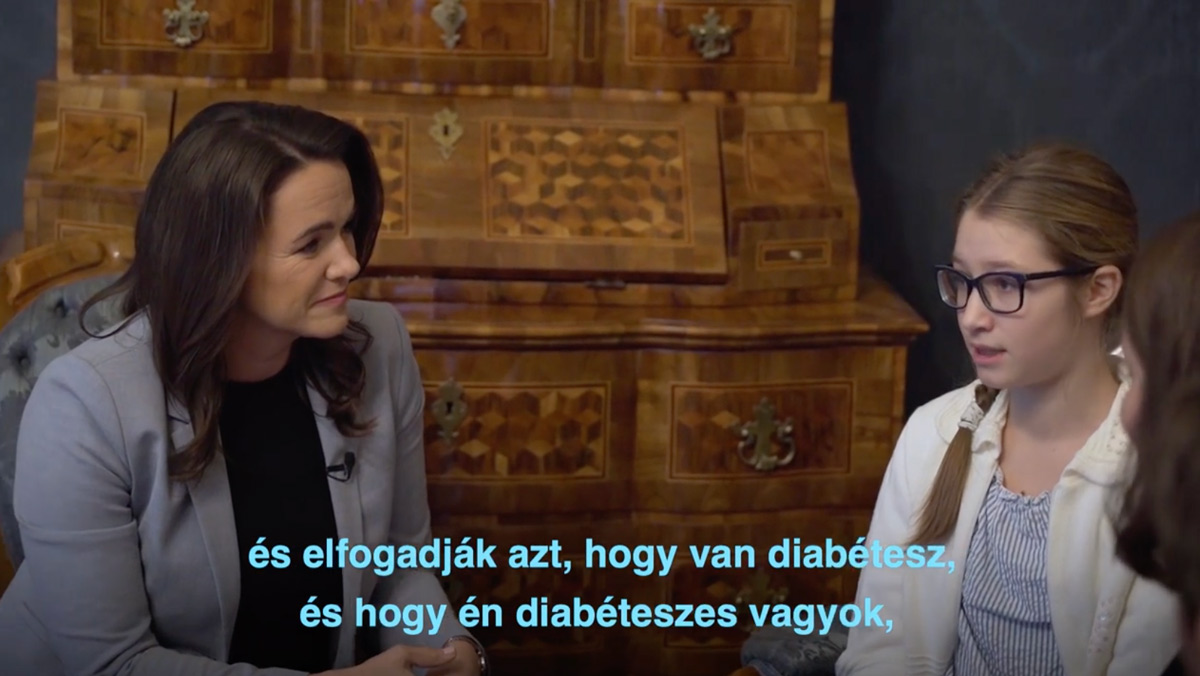 Novák Katalin: Teljes értékű élet élhető a cukorbetegséggel