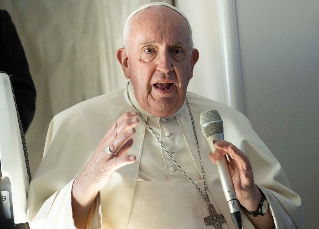 Ferenc pápa az ukránok szenvedését a sztálini időkhöz hasonlította