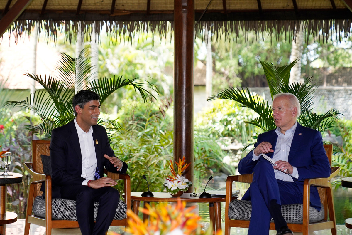Joe Biden és Rishi Sunak Ukrajnáról és Észak-Írországról is tárgyalt