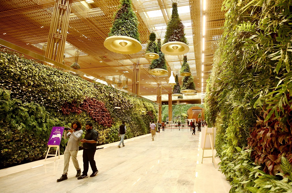 Zöld repülőtér Indiában