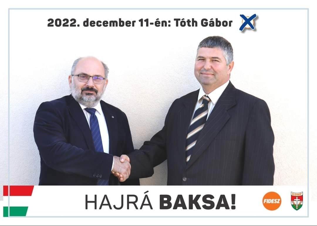 A Fidesz-KDNP jelöltje nyert Baksán