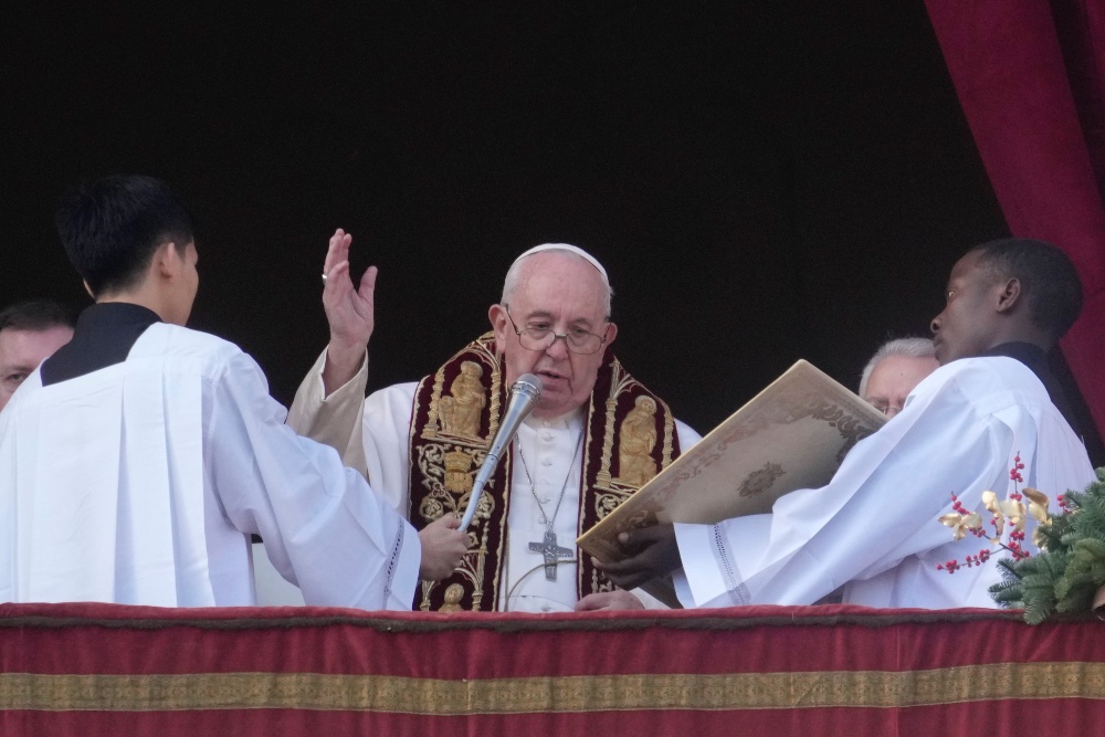 Az üldözött keresztényekről is szólt a pápa