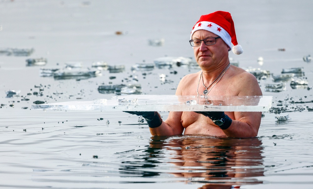 Karácsonyi fürdőzés Berlinben