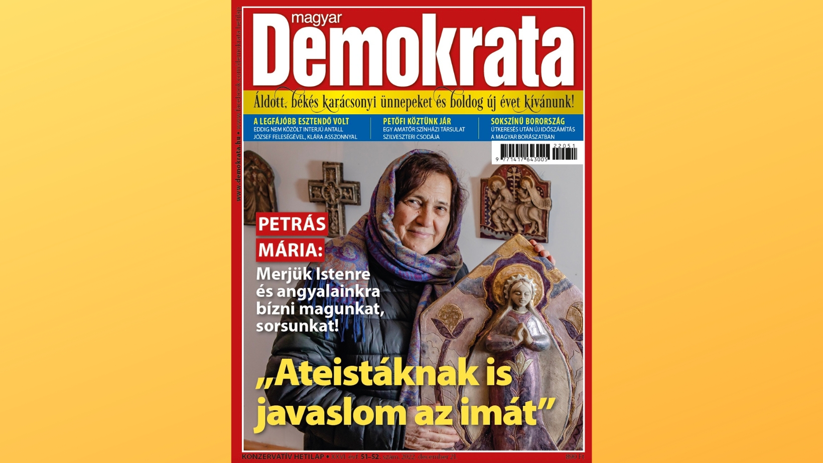 „Ateistáknak is javaslom az imát”