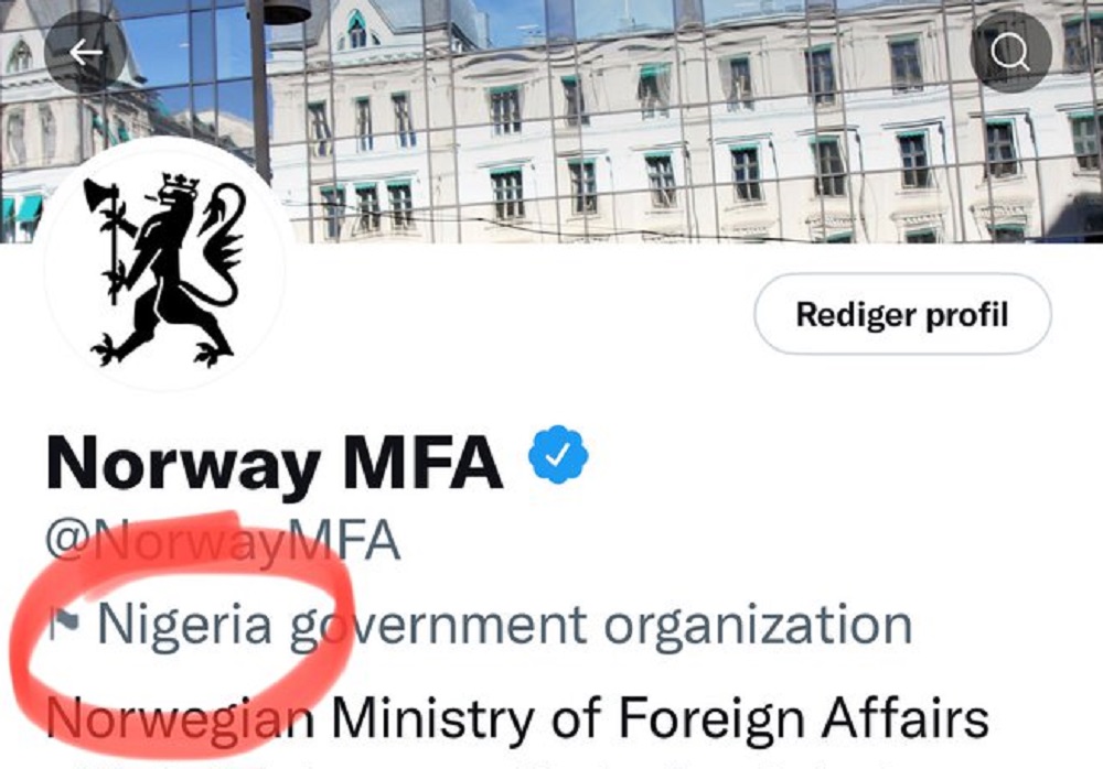 A Twitter összekeverte Norvégiát és Nigériát