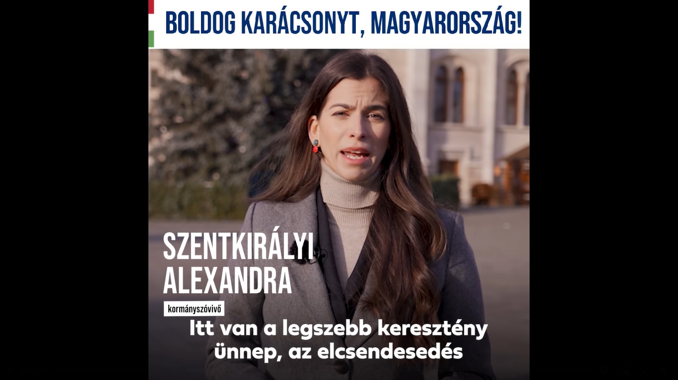 Szentkirályi Alexandra: Boldog karácsonyt, Magyarország!