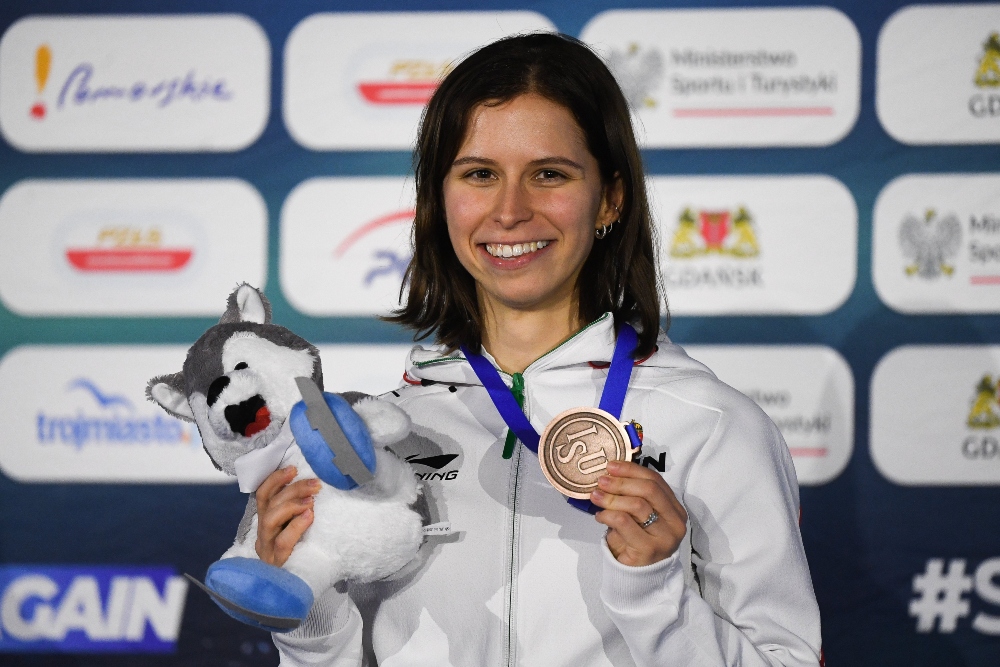 Jászapáti Petra Eb-bronzérmes 1000 méteren