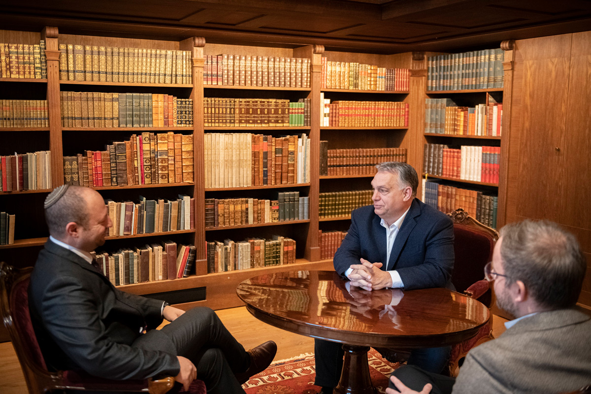 Orbán Viktor izraeli konzervatív politikai vezetővel tárgyalt