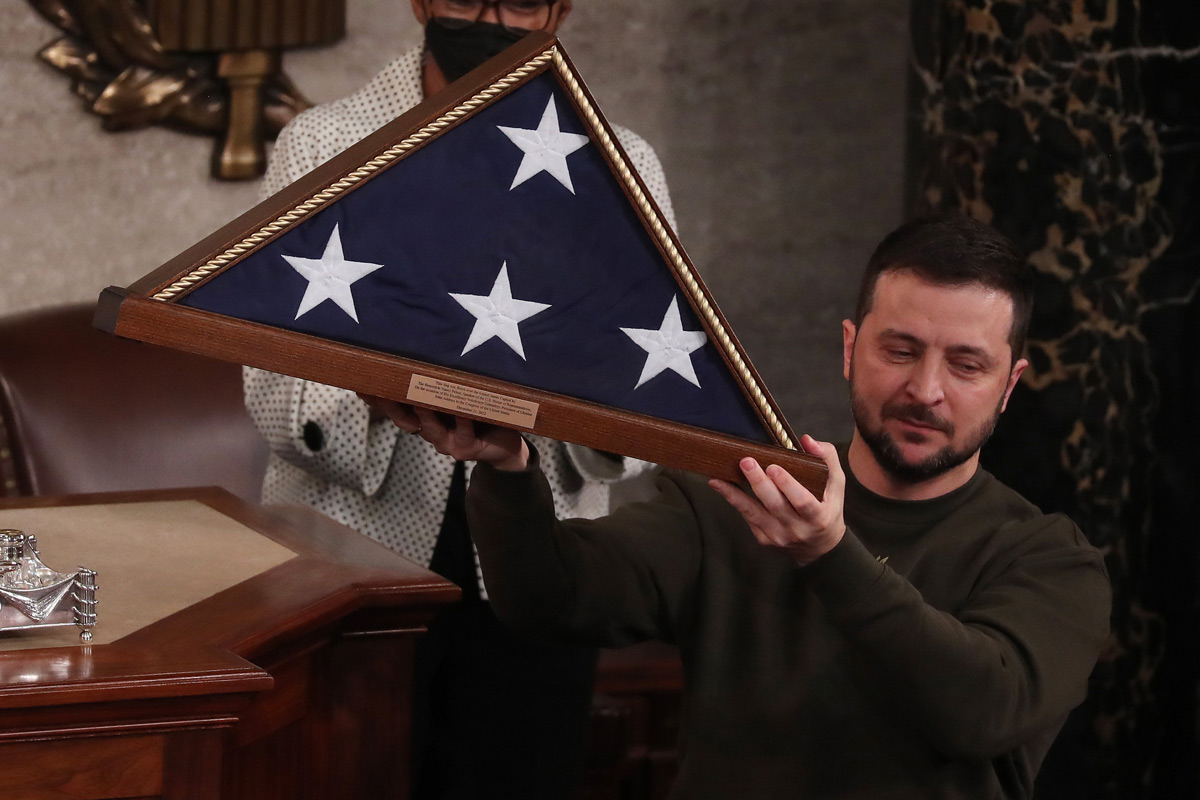 Zelenszkij köszönetet mondott Washingtonnak