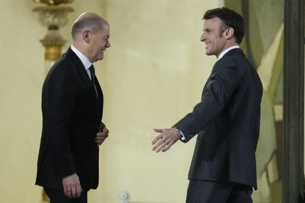 A háború elhúzódására figyelmeztetett Scholz és Macron