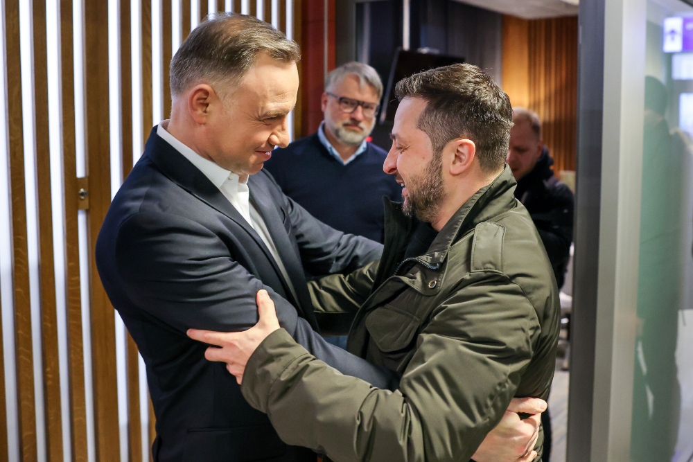 Andrzej Duda az Ukrajna iránti szolidaritásra szólította fel a szövetségeseket