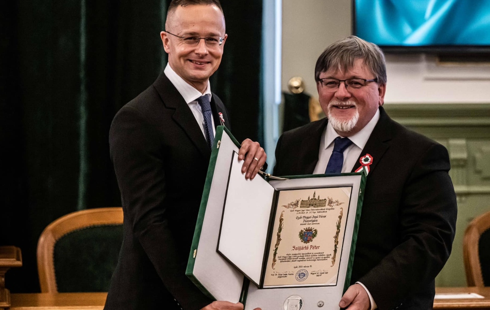 Győr díszpolgári címét vette át Szijjártó Péter