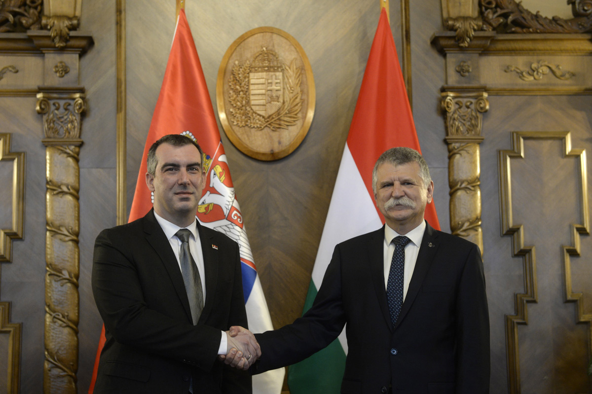 Kövér László: Szerbia és Magyarország kapcsolata példaértékű
