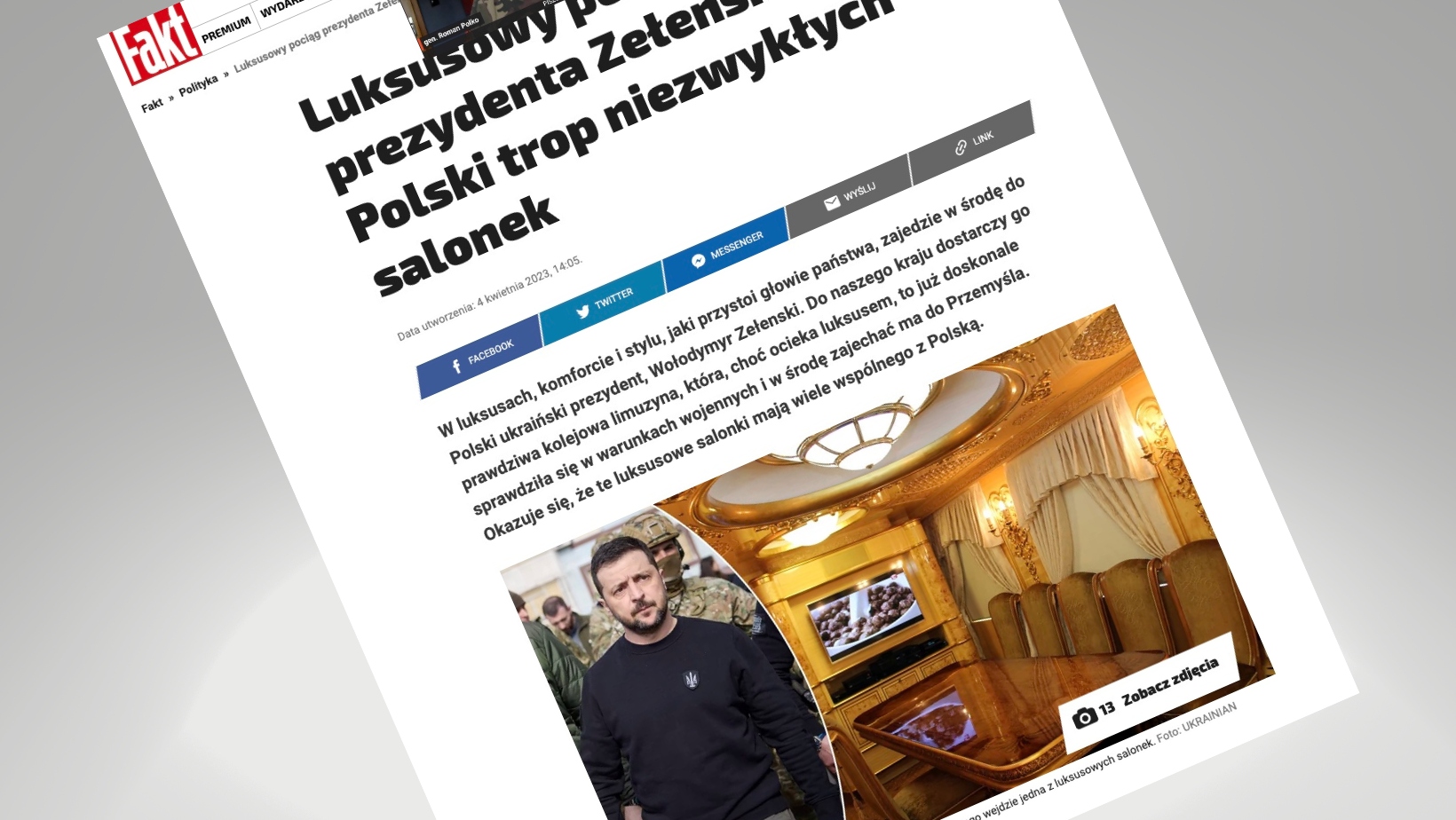 „Bár Zelenszkij öltözködése »szerény«, a luxust mégsem veti meg”