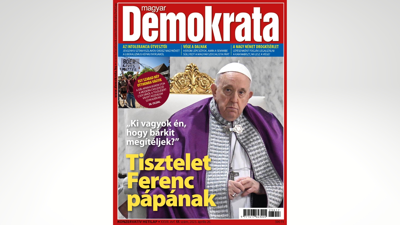 Tisztelet Ferenc pápának