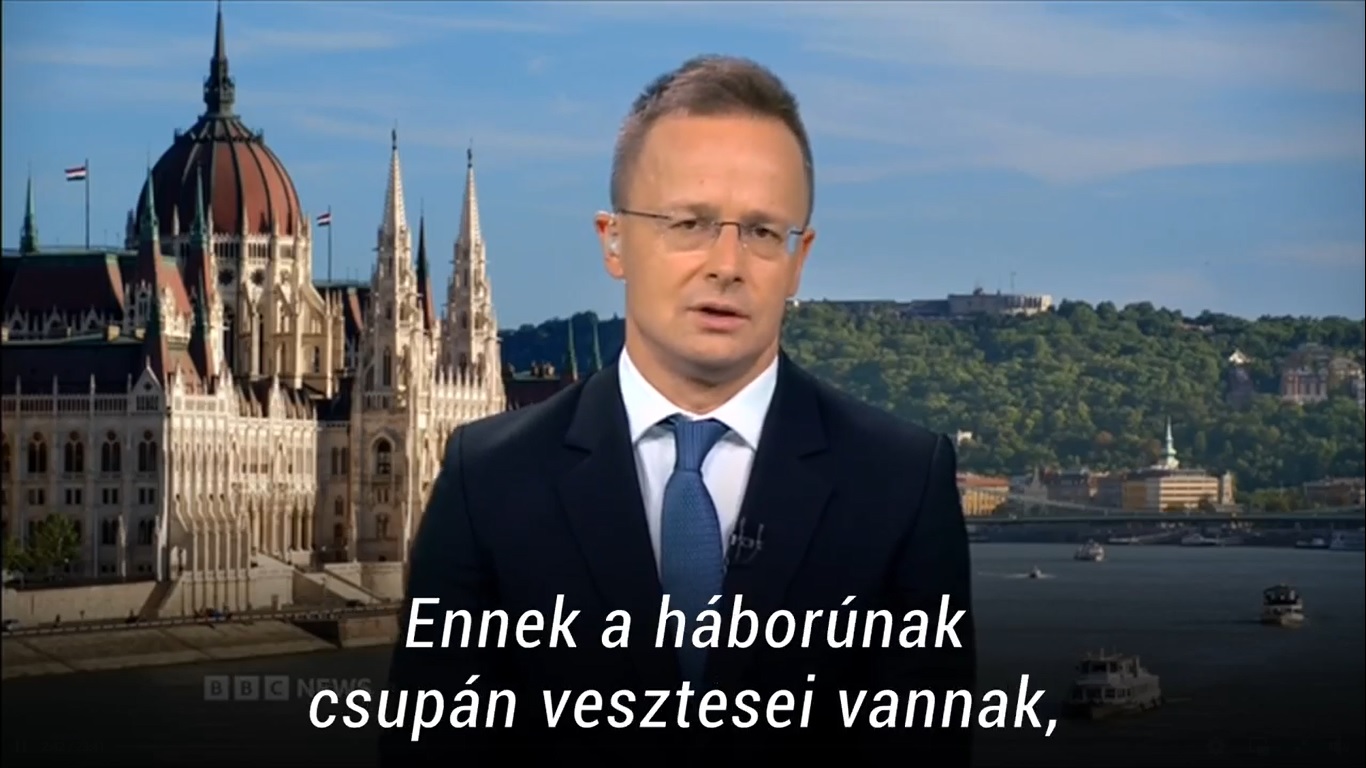 Szijjártó Péter a BBC-nek: Győztesről beszélni értelmetlen (Videó!)