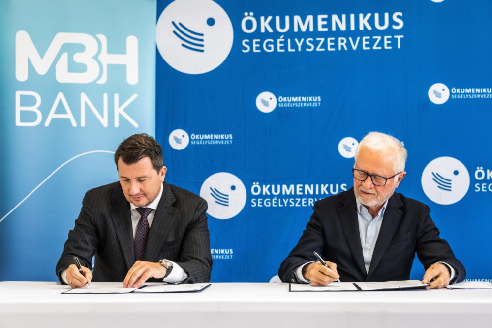 Stratégiai megállapodást kötött az MBH Bank és az ökumenikus segélyszervezet