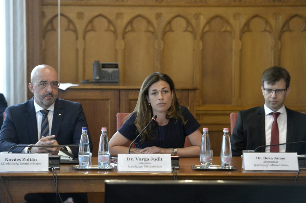Varga Judit: Jól halad a 2024-es magyar uniós elnökség előkészítése