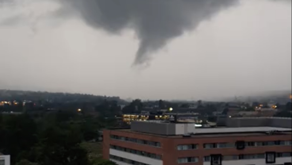 Videón a kedd esti, óbudai tornádó