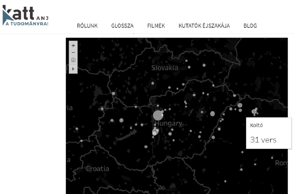 Interaktív térképeken láthatók Petőfi Sándor versei