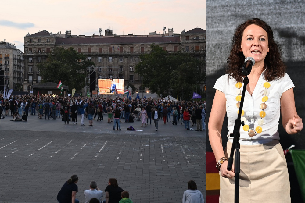 Hervadt politikai tüntetés