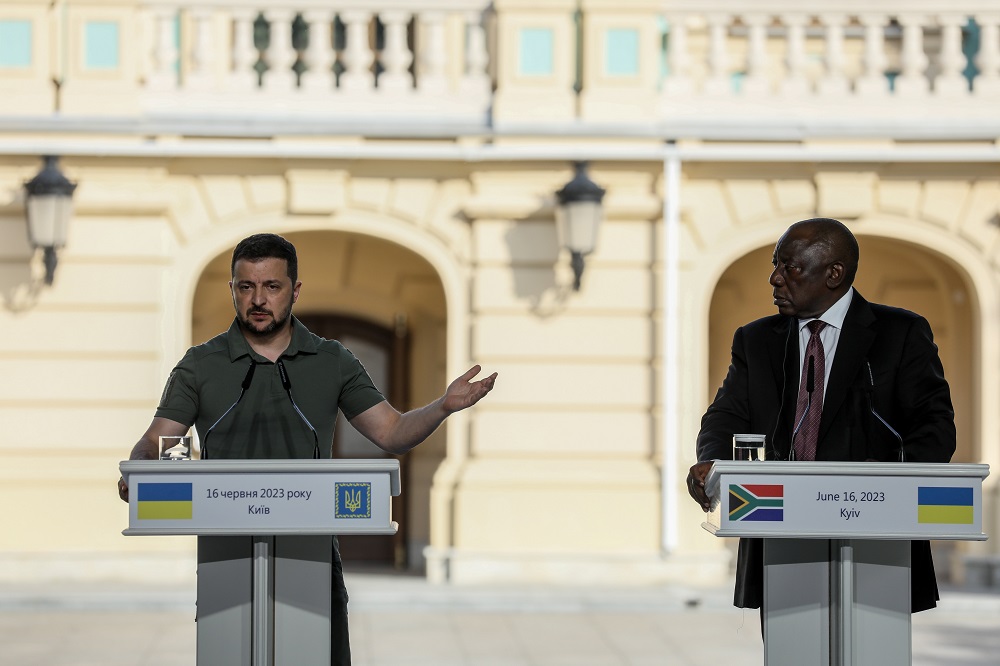 Kijevben tárgyalt a dél-afrikai elnök