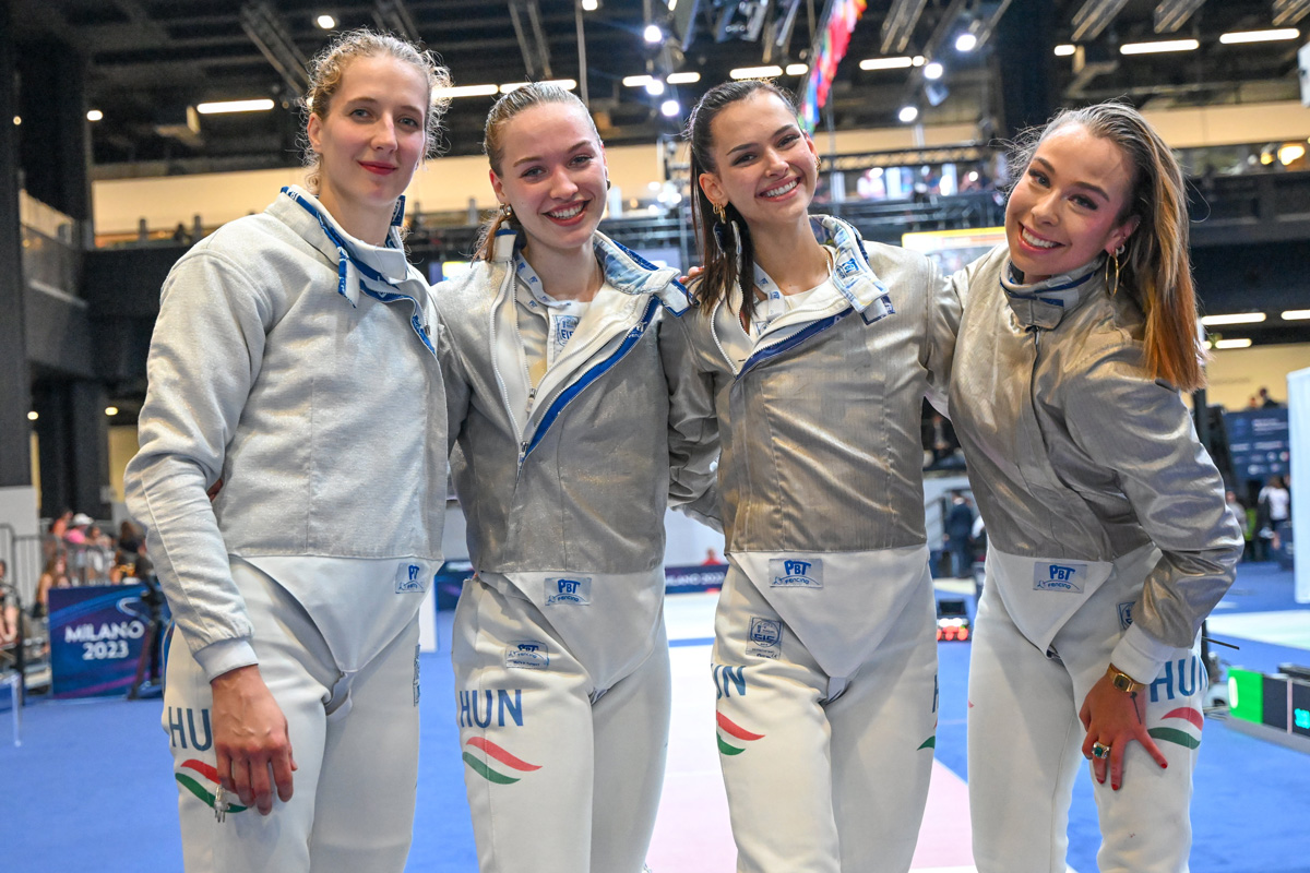 Címét megvédve világbajnok a magyar női kardcsapat