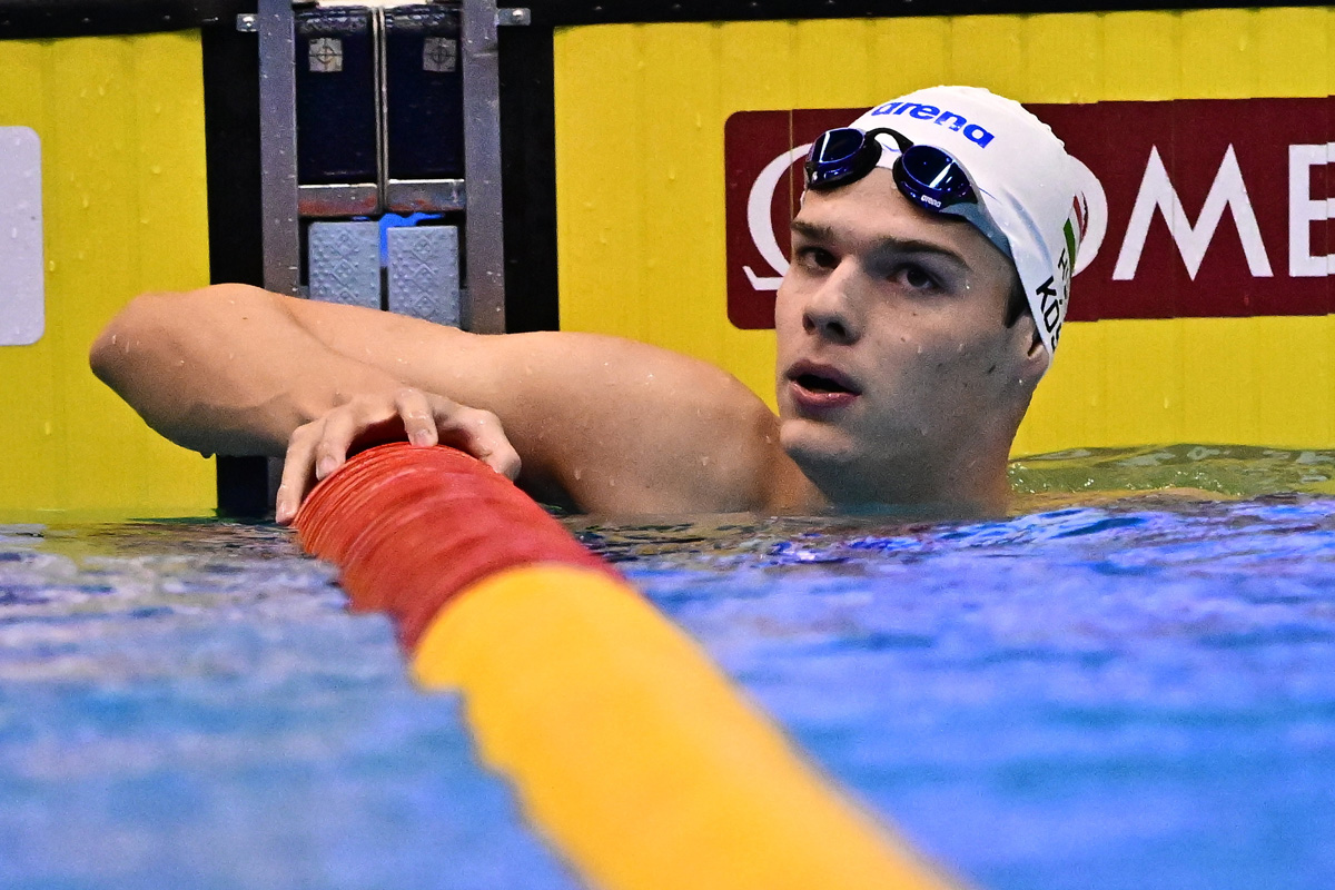 Kós Hubert döntős 100 méter háton