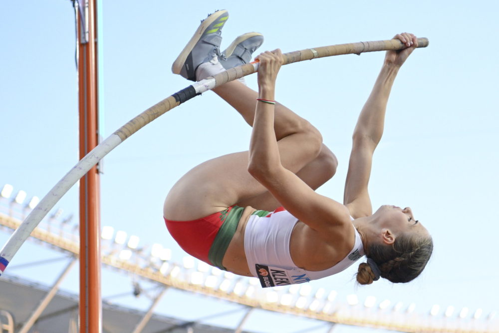 Klekner Hanga a női rúdugrás selejtezőjében