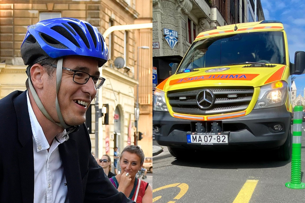 „Nem életszerű, hogy egy mentőautó beverekedi magát a biciklisávos oszlopok közé”