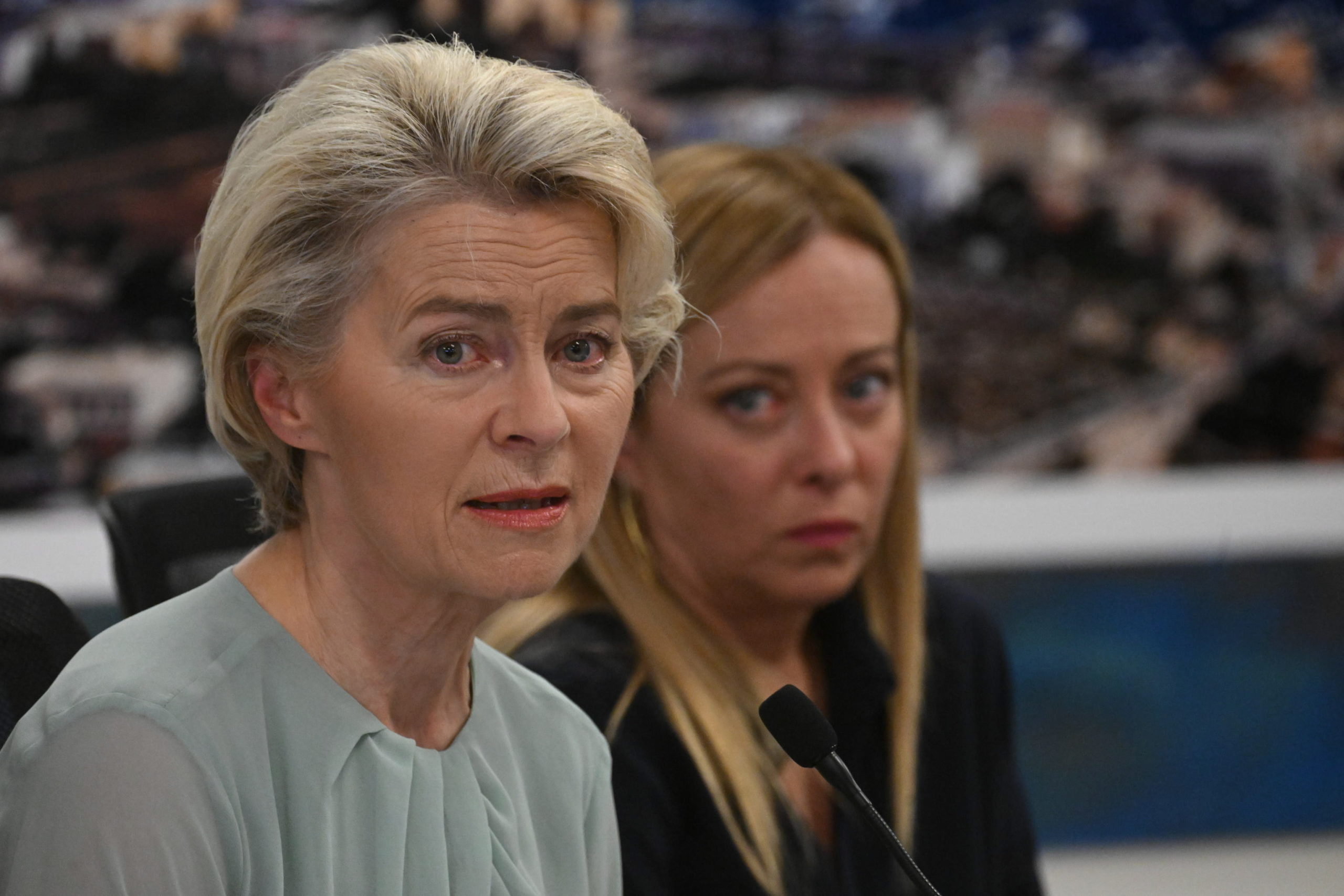 Ursula von der Leyen kénytelen volt ellátogatni Lampedusára