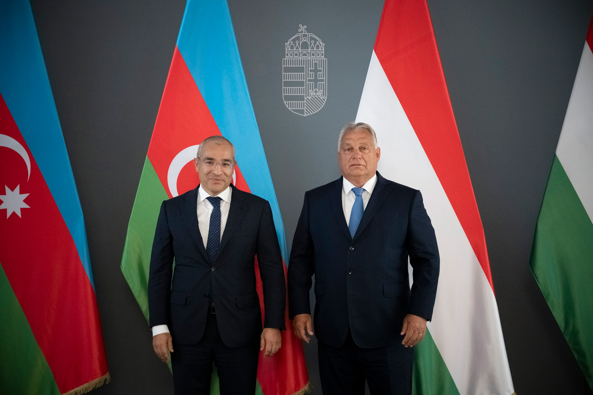 Orbán Viktor az azeri gazdasági minisztert fogadta