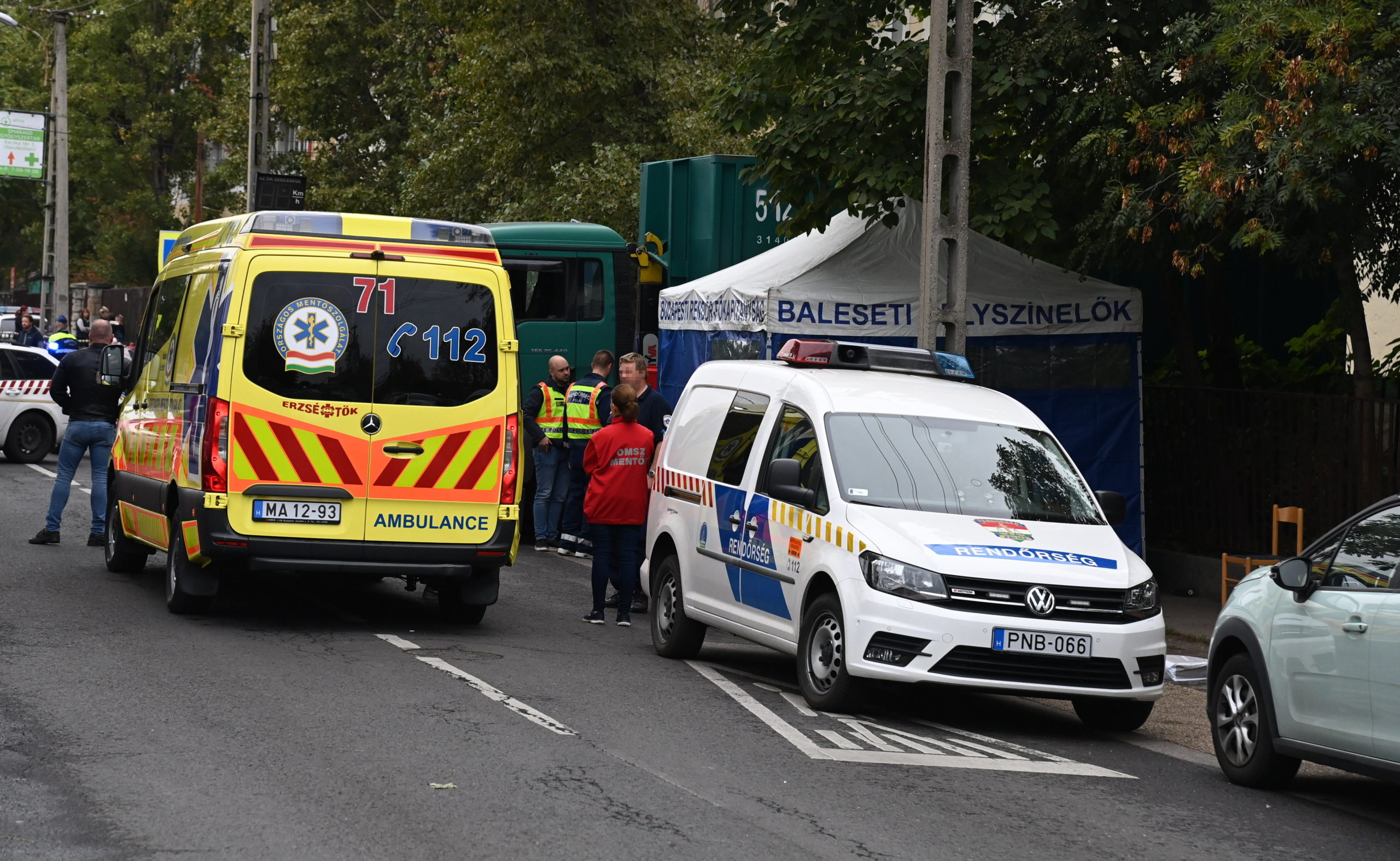 Borzalmas balesetben halt meg egy gyermek Budapesten