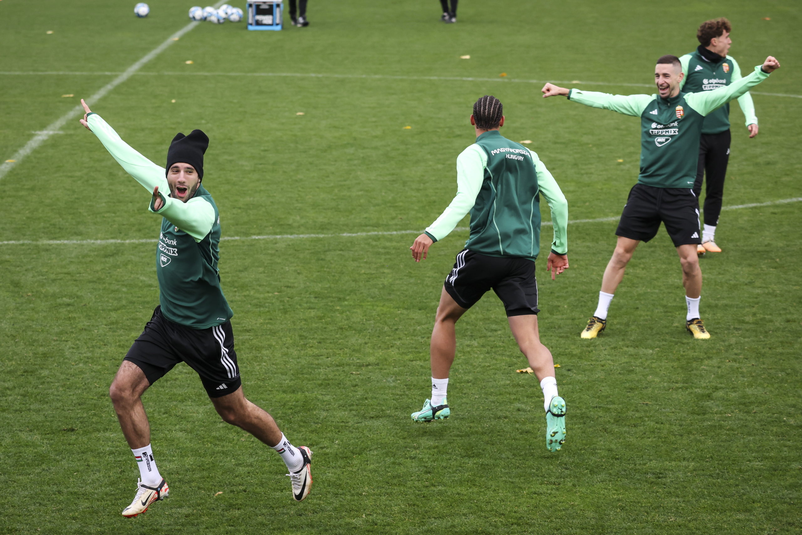 A magyar labdarúgó-válogatott edzése