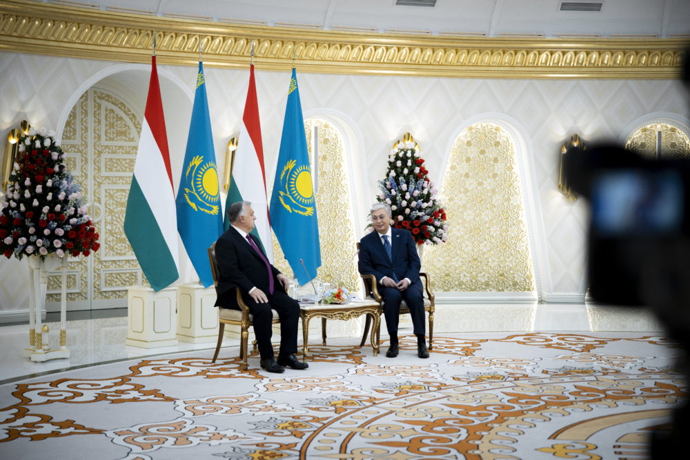 Orbán Viktor: Tovább bővülhet a gazdasági együttműködés Kazahsztánnal