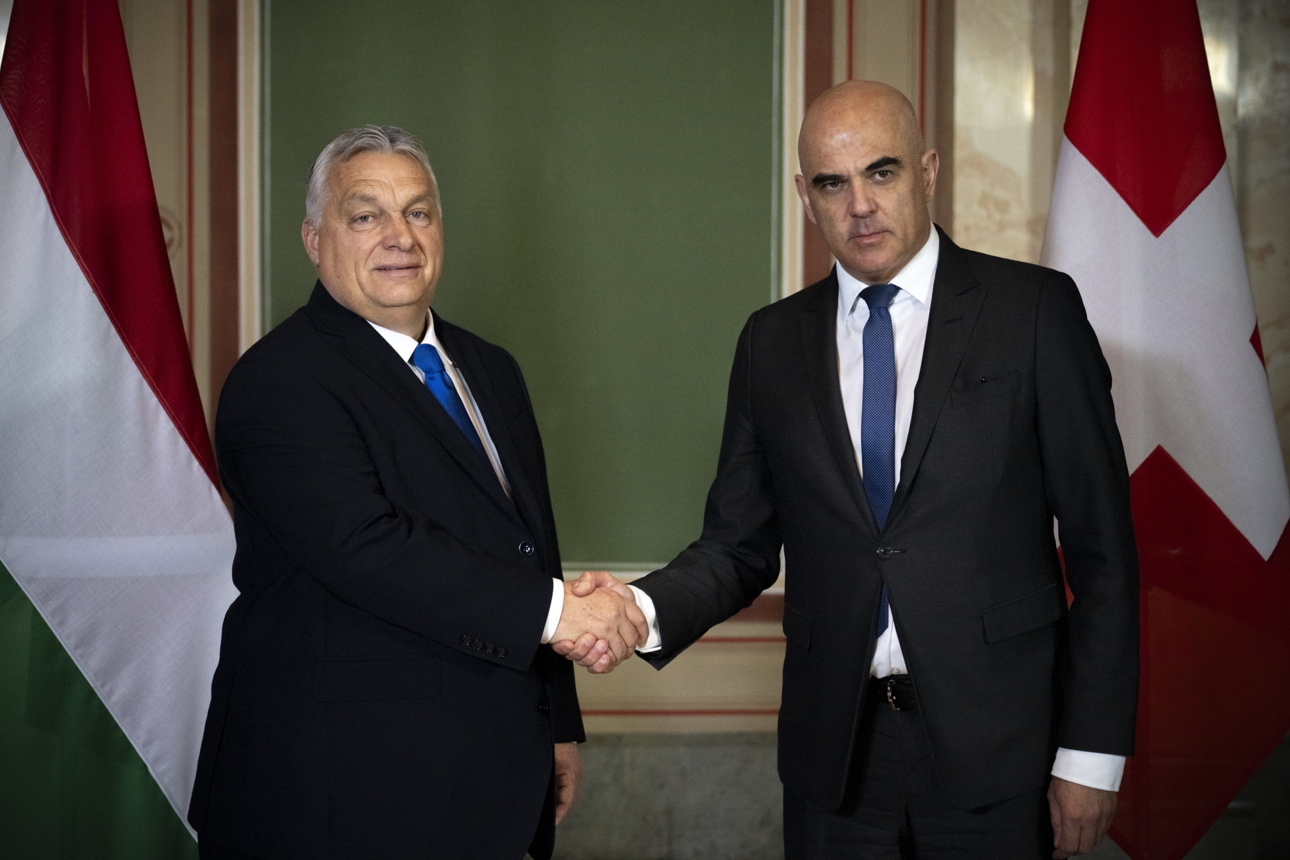 Svájc vezetőivel tárgyalt Orbán Viktor